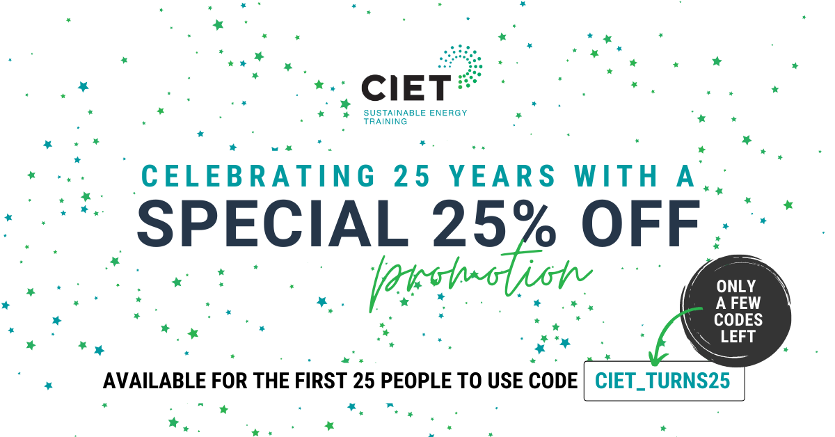 CELEBRATE 25 Years of Training with 25% OFF