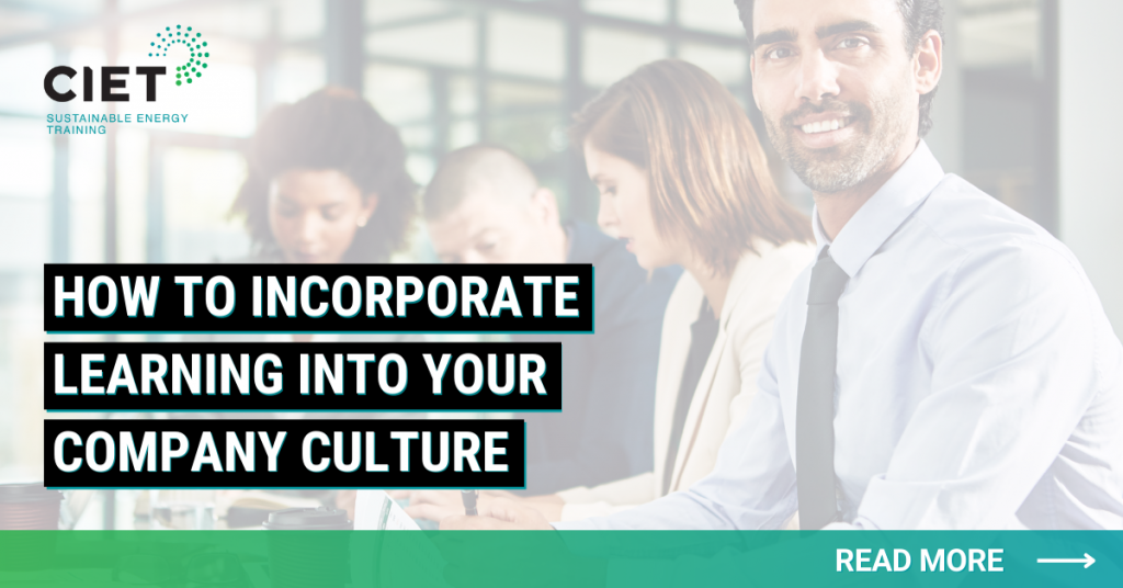 words reading: How to incorporate learning into your company culture